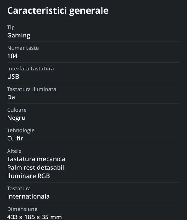 Tastatura gaming redragon rahu