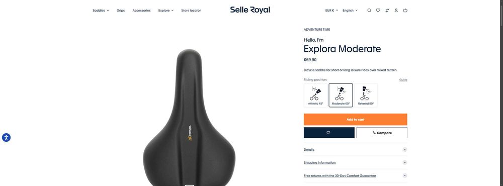 Sa / scaun bicicleta Selle Royal Explora Gel 2026, noua