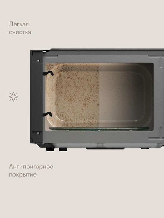 Микроволновая печь 20 л с функцией разморозки, регулировкой мощности и