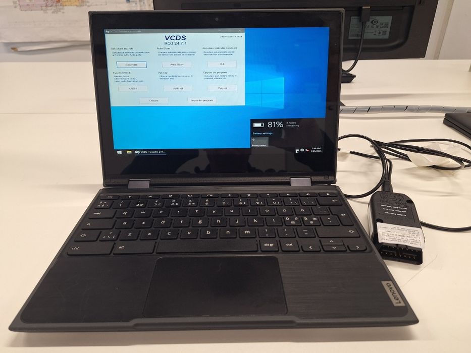 Laptop cu diagnoza VCDS