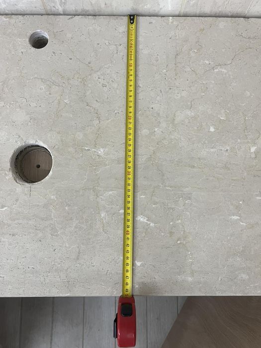 Мраморен плот с шкаф за баня или кухня