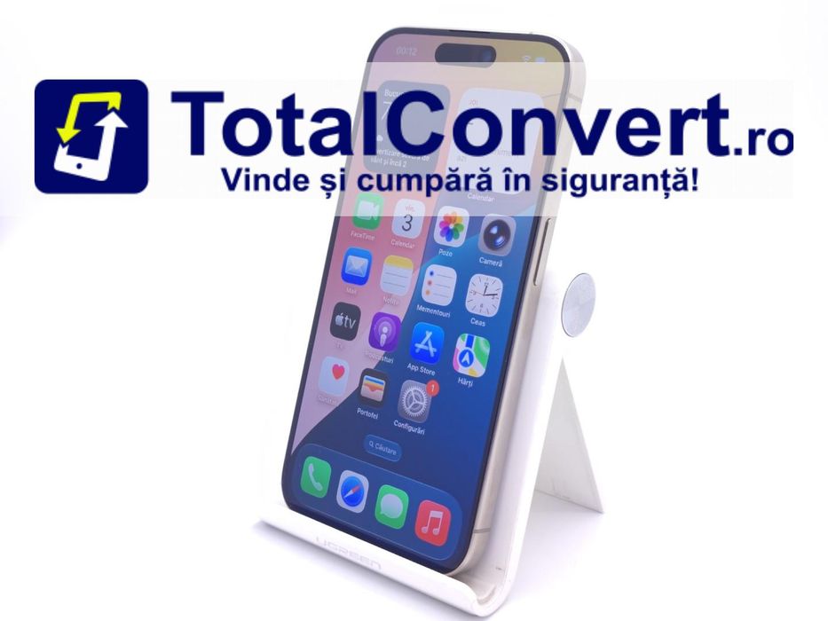 Apple iPhone 15 Pro 512GB Natural Titanium, Garantie 24 luni | #D87298