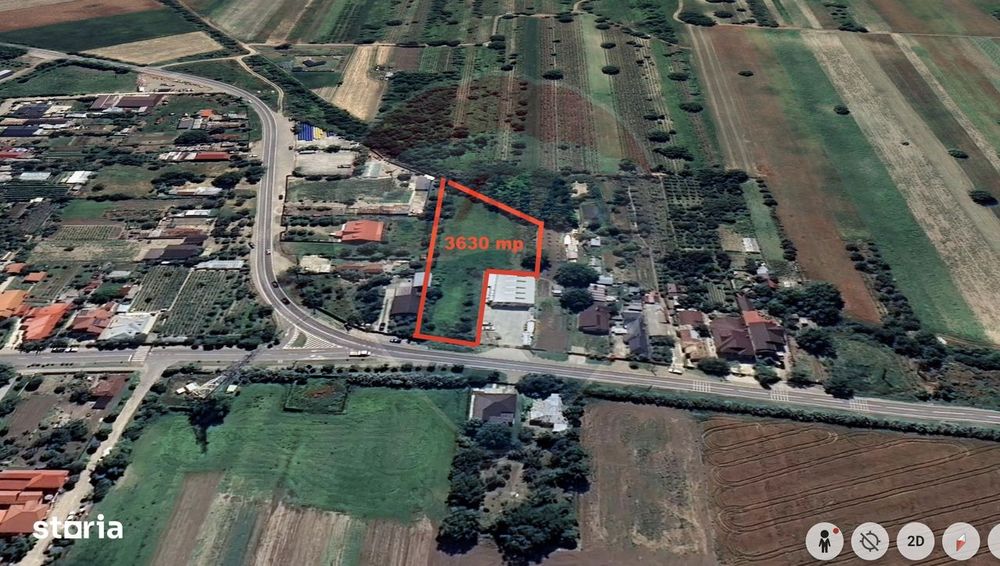 Teren 3,631mp Mandresti-Munteni / Drumul DN23