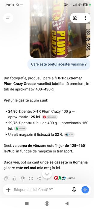 Vasilină X1R , rezistenta până la -35 °
