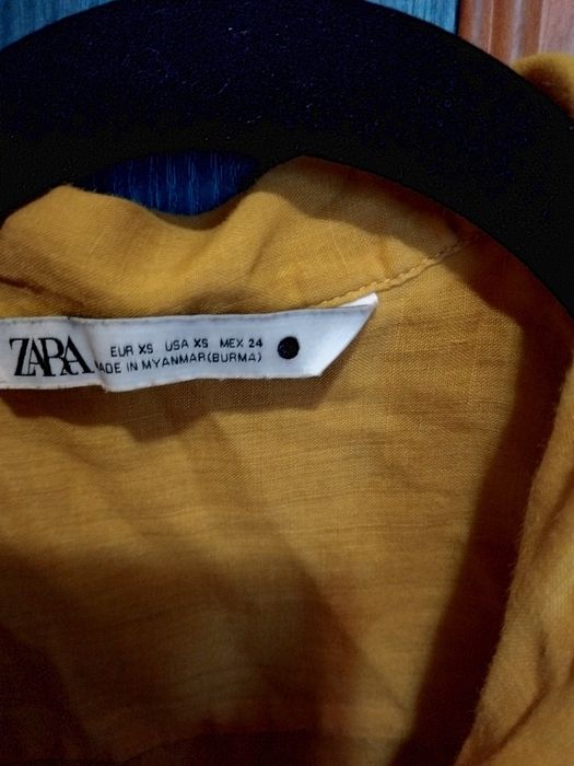 Сет ленена риза и дънкови панталонки ZARA