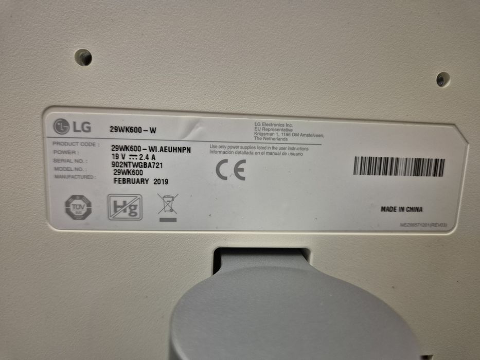 Monitor LG 29WK600-W UltraWide 29” IPS HDR