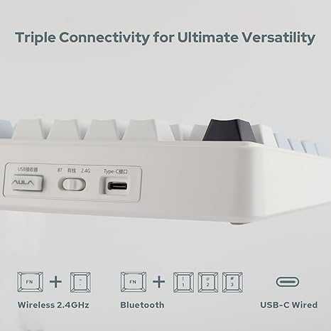 Tastatură de gaming wireless EPOMAKER X Aula F75