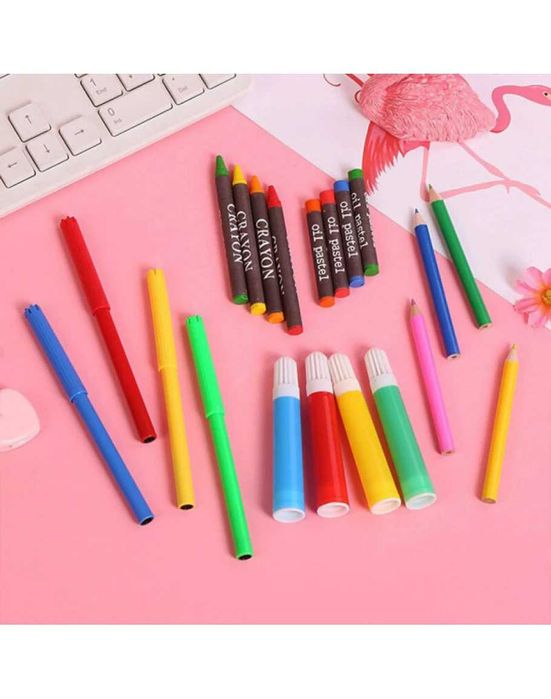 Комплект за рисуване от 180 части - моливи, флумастери