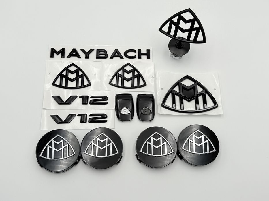 Set Embleme Compatibile Mercedes MAYBACH negru