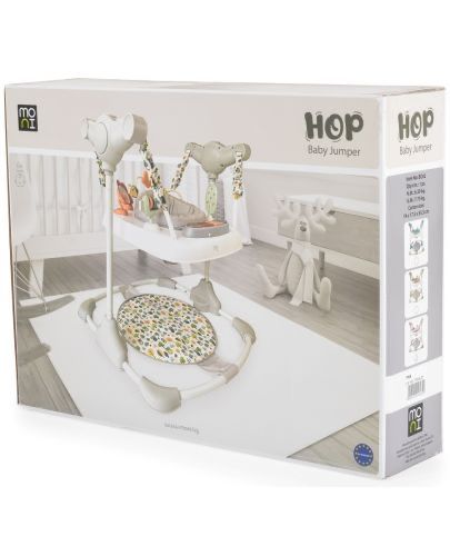 Бебешко бънджи moni hop grey
