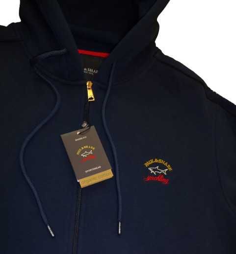 Нов PAUL & SHARK мъжки ватиран суитчър 100% Памук Marine M;XL;3XL;5XL