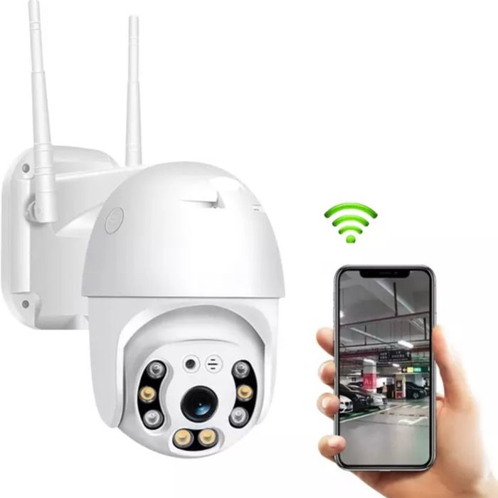ВОДОУСТОЙЧИВА WIFI КАМЕРА, ЦВЕТНО НОЩНО ВИЖДАНЕ, АУДИО, FULL HD 1080P