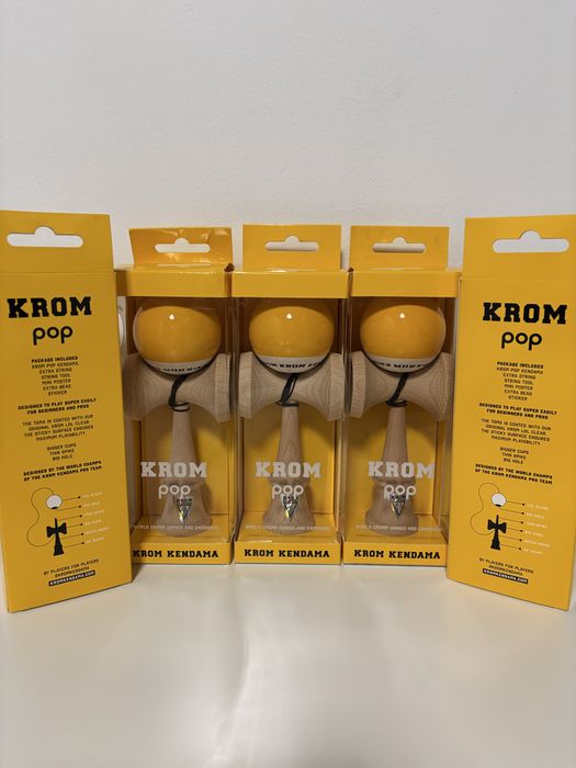 Kendama Krom Pop galbena