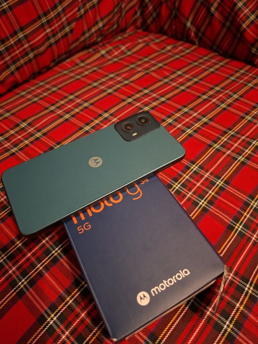 Telefon mobil Motorola Moto g34, Dual SIM, 128GB, 8GB RAM, 5G, Ice Blu
