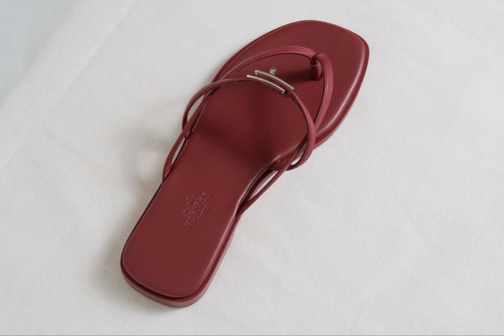 Hermes Miss Sandal Burgundy