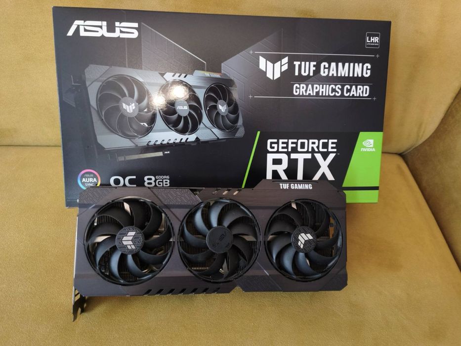 ASUS TUF RTX 3060 Ti OC – Мощна Гейминг Видеокарта с Отлично Охлаждане