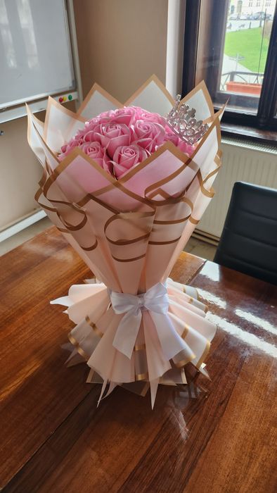 Buchete trandafiri sapun ,satin