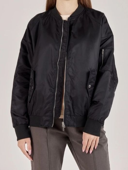 Бомбер,чёрный Selfie