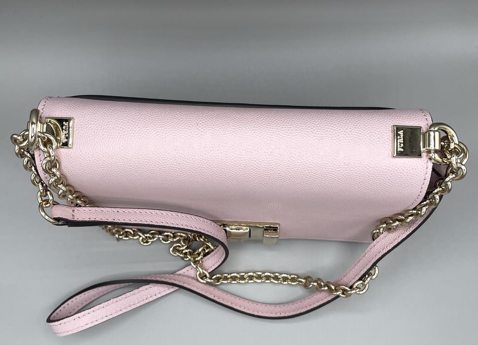Furla Mimi Mini бледо розова чанта