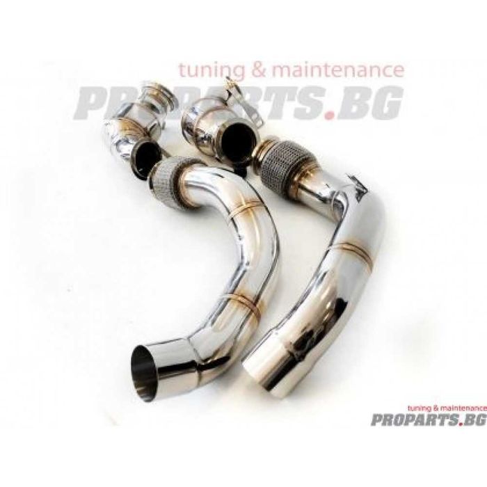 Downpipe с midpipe за BMW F90 M5 18-21 даупайп с мидпайп