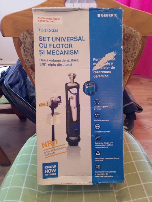 Set Universal GEBERIT cu flotor și mecanism tip 240 - 333 WC