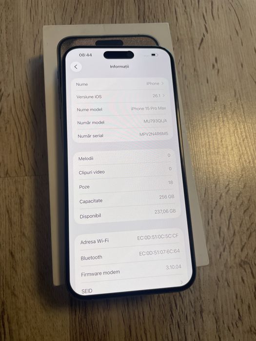 Vand Sau Schimb IPhone 15 PRO Max Natural Titanium 256Gb Neverlocked