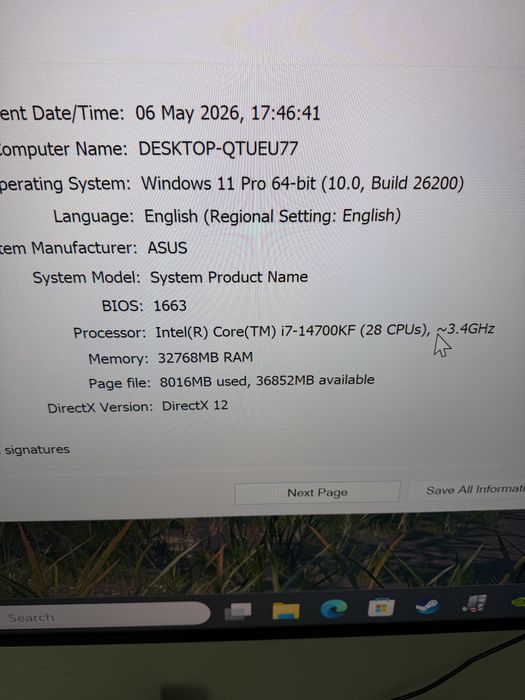 Vand Schimb Pc Gaming i7 -14700kf RTX 4070TI Super
