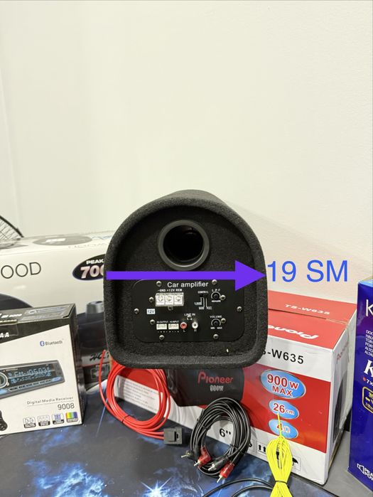 pioneer Subwoofer sambufer bo’chka Usiliteli o’zi bilan universal Bass