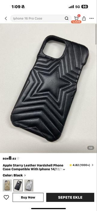 Два нови кълъфа със звезди за iphone 15 pro max 10лв