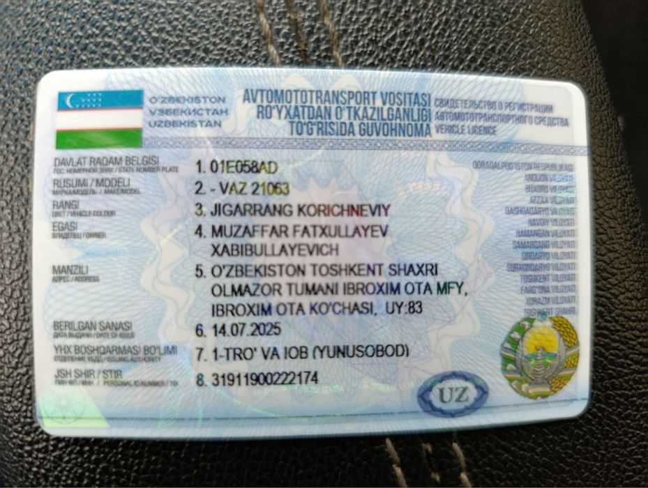 Zo’r xolatdagi Vaz 2106