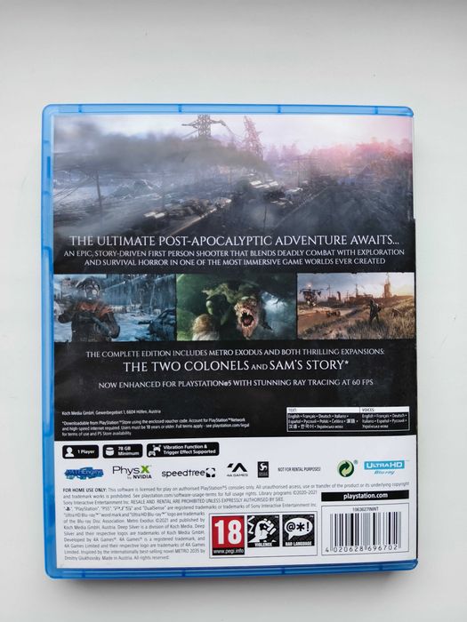 Метро Исход / Metro Exodus PS5