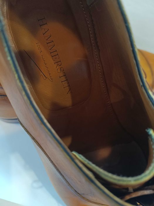 Pantofi oxford de lux 44 44.5 lucrati manual Hammerstein piele natural