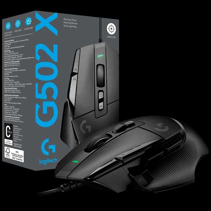 Mouse Wireless LOGITECH G502 X LIGHTSPEED gaming 25k dpi Nou Garantie