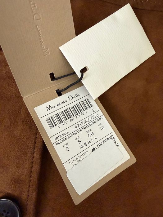 Кожено сако Massimo Dutti