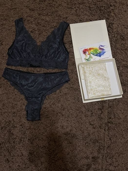 Женский кружевной комплект белья