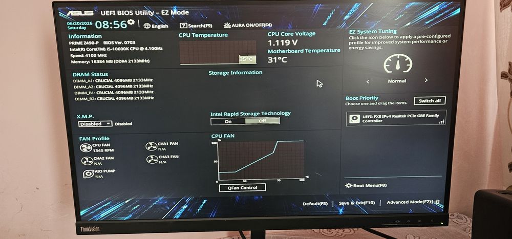 KIT Gaming i5 10600K+ Placa de baza ASUS PRIME Z490-P