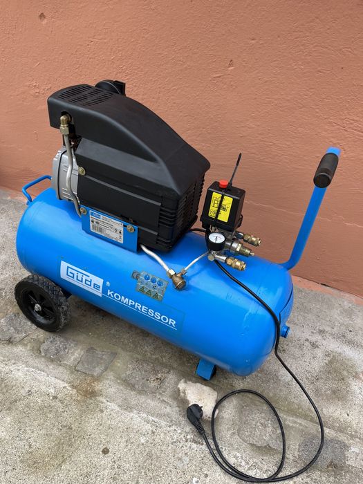 Маслен Компресор GUDE 1.85kw 50лит. 10бар. 250 L/min. Внос Гернания