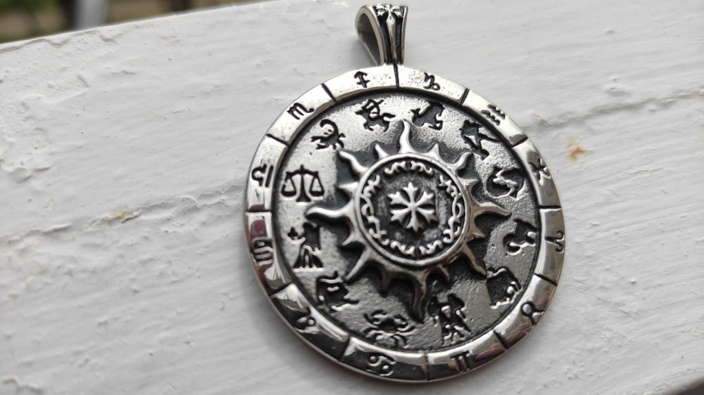Медальон Астрология/зодии/зодиак | Стомана