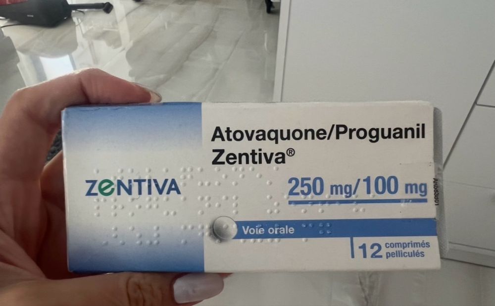 Atovaquone echivalent malarone