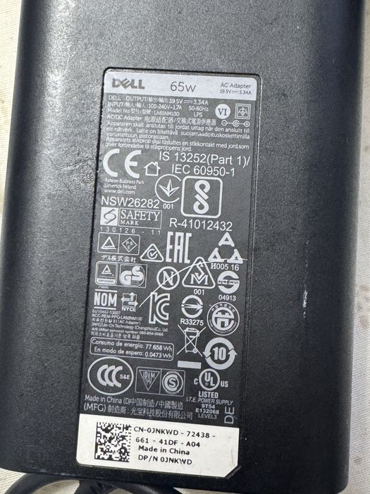 Incarcator Dell original LA65NM130 Mufa rotunda  65W