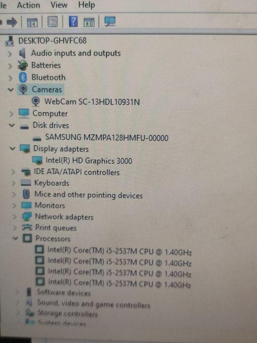 Laptop Samsung 900x - i5-2537m/8gb/128Gb/Bat. OK/Tastatura ILUMINATA