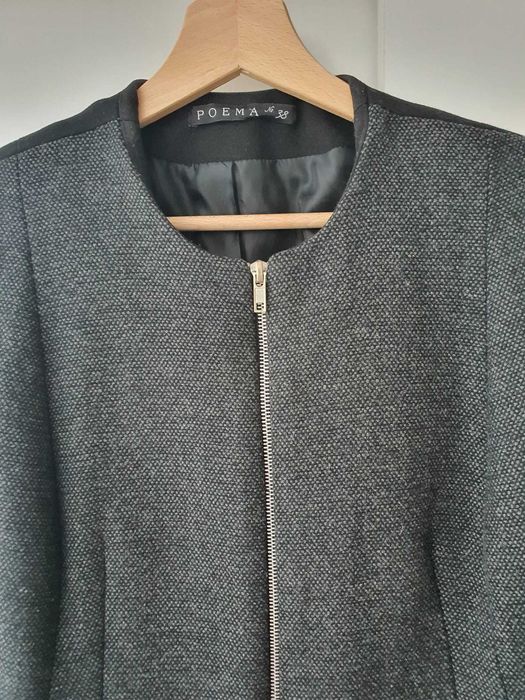 Trench dama negru pentru primavara-toamna marimea 38