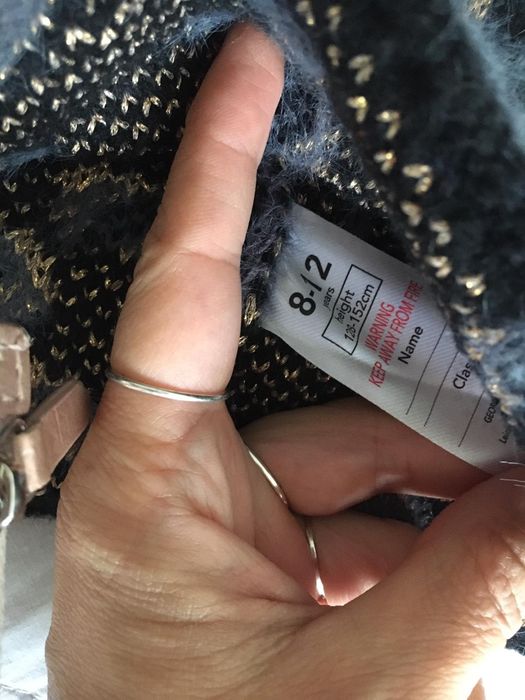 шапка с ръкавици, плетени