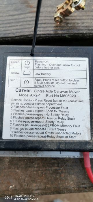 Mover pt rulotă   cu telecomanda