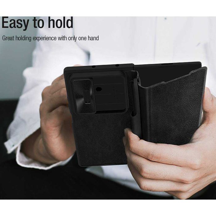 Husa premium lux flip carte + Folie ecran SAMSUNG Galaxy Z Fold 6 7 5G