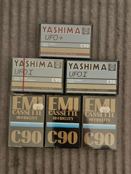 6 Casete Audio EMI C90 Yashima C90
