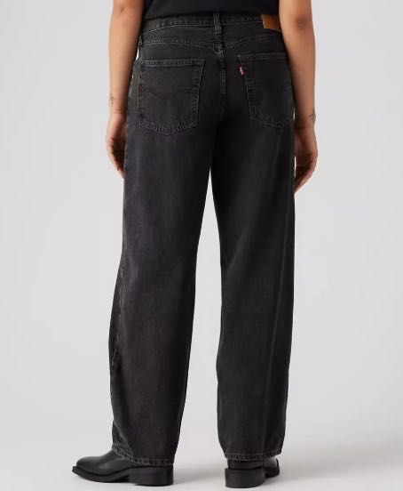 Оригинални дънки Levi’s Baggy Dad – черни, W25 L34