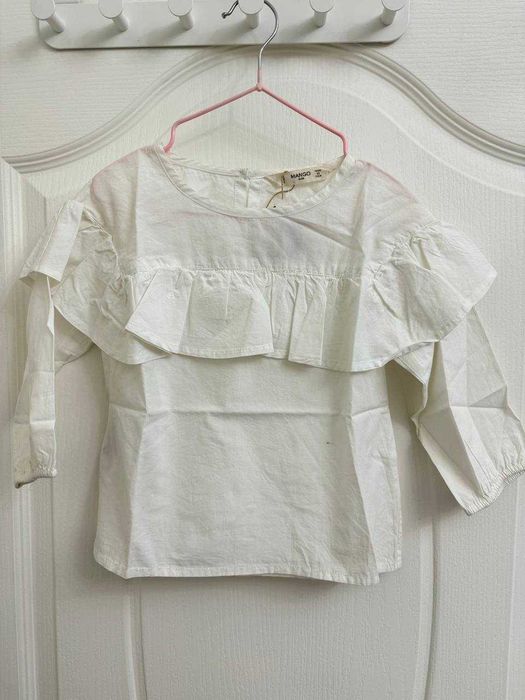 Новые блузки /рубашки MANGO, ZARA, LCWaikiki, размер 4/6 лет