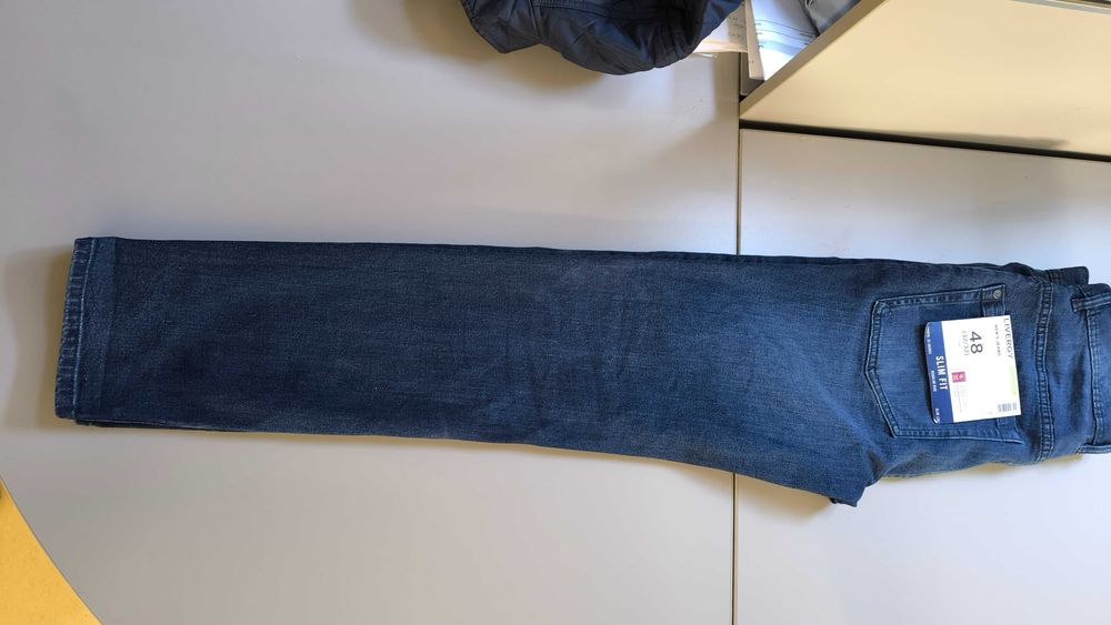 Дънки тъмно сини