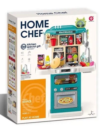 Детская развивающая кухня  Home chef, kitchen, 63 детали, Новая